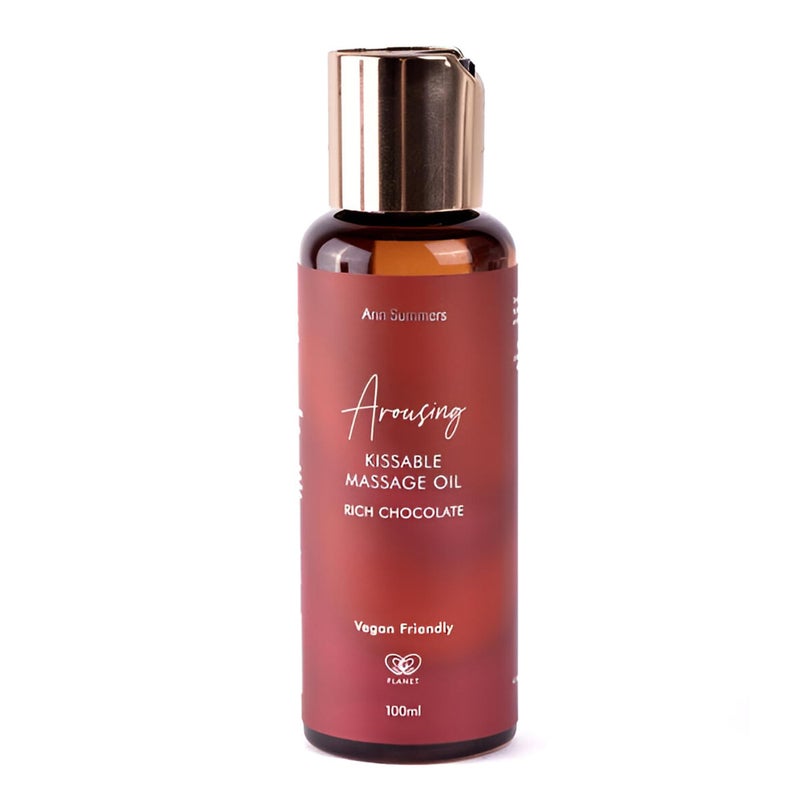 Valentines Ann Summers Arousing Kissable Massage Oil Dark Cherry & Chocolate Flavour (100ml) â€“ Edible Massage Oil for Date Night & Relaxing Body Rubs â€“ Vegan & Cruelty-Free â€“ Long-Lasting for Tempting